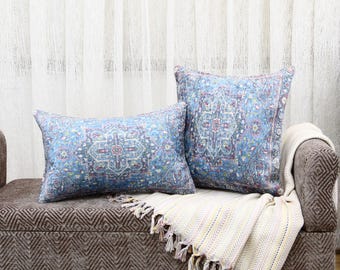 Traditional pillow, Accent pillow cover, Fireside cushion, Bohemian pillow, Turkish pillow cover, Washable pillows, Soft pillowcase,