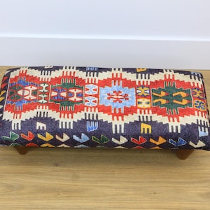 Stylish stool, Single stool, Upholstered footstool, Dorm stool, Desk footrest, Handmade furniture, Step stool, Accent stool, Floor pouf,