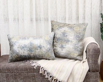 Sofa pillow, Accent pillow, beige throw pillow, printed pillow, Pillow for couch, Handmade pillow, Bedding pillow, Boho decor pillow,