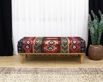 Bench For Bedroom With Storage, Ottoman Bench, Bohemian Bench, Sitting Bench, Piano Bench, Entry Chair, Flip Top Bench, Home Decor Furniture