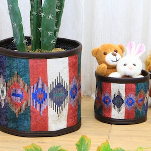 towel basket, plant pot unique, basket planter, handmade planter, retro basket, plant holder basket, planter box, planter bag,