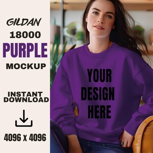 Mockup, Gildan 18000 Mockup, Gildan Sweatshirt, Blank Sweatshirt Mockup, Sweatshirt Mockup, Trendy Sweatshirt Mockup, Gildan 18000 Crewneck