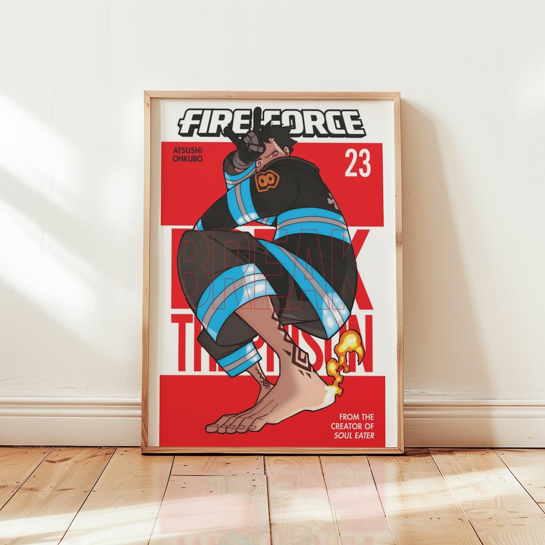 Fire Force Anime Poster Wall Art For Fans Gift For Anime Lovers