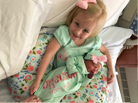 Grande Soeur Petite Soeur Bebe Layette Robe Bebe Venant De La Etsy