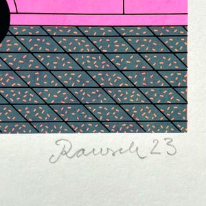 Friday Night – Limited Edition Screen Print – bright colors (50x70cm) image 10
