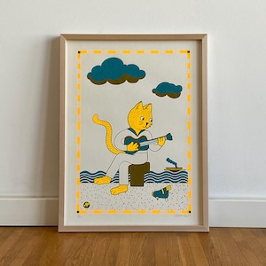 Sailor Cat – Impresión serigráfica de edición limitada