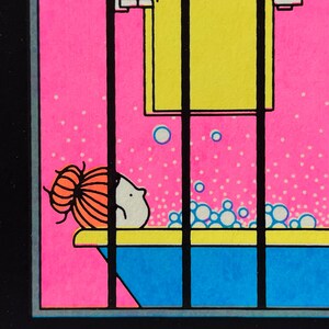 Friday Night – Limited Edition Screen Print – bright colors (50x70cm) image 7