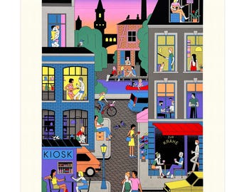 Tramonto estivo a Berlino