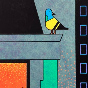 Friday Night – Limited Edition Screen Print – bright colors (50x70cm) image 9