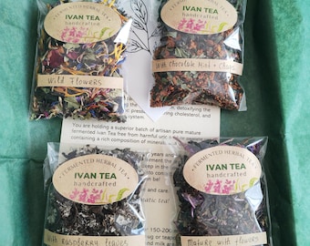 Letterbox Fireweed Loose Leaf Ivan Chai Tea Introductory Sample Taster Gift Pack - Caffeine Free