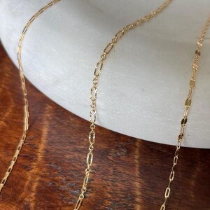 2.4mm Starburst Gold Filled Chain | Permanent Jewelry Link Chain | Dainty Chain For Necklace, Anklets & Bracelets | Santos Jewelry Supply