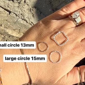 15mm Circle Connector 14K Gold Filled Or Sterling Silver Permanent Jewelry, Charm Bracelet Connector, Necklace Connector, Ear Dangle Making