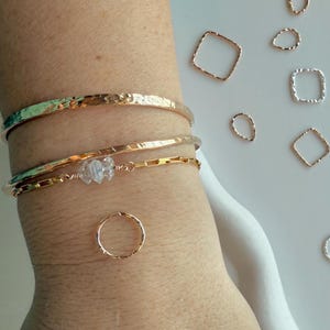 13mm Circle Connector 14K Gold Filled Or Sterling Silver Permanent Jewelry, Charm Bracelet Connector, Necklace Connector, Ear Dangle Making