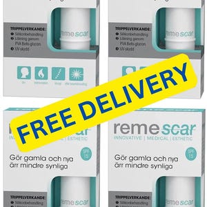 4 or 8 pcs, Remescar Scar Pen - Swedish - No Scar - Scar Treatment - Keloid Removal - Scars on Face - Scar - Scars Scar - 5,4 grams