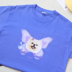 Tshirt personnalisé dessin animé pour animal de compagnie, sweat-shirt personnalisé pour animal de compagnie, chemise photo personnalisée pour animal de compagnie, sweat à capuche portrait d'animal de compagnie personnalisé, cadeau pour propriétaire de chien, cadeau pour les amoureux des animaux de compagnie, y2k