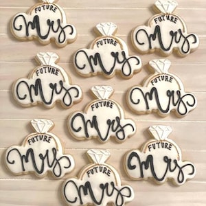 Bridal Shower or Engagement cookies