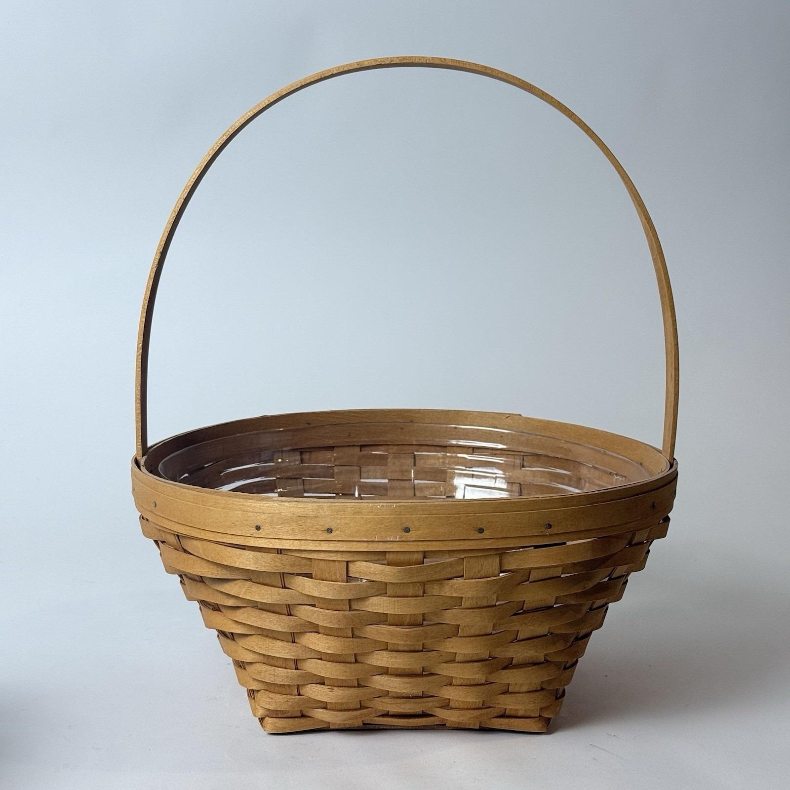 希少なビンテージ Longaberger 11.5インチ 大型ラウンド ギャザリング