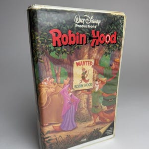 Rare Walt Disney Robin Hood Disney Vhs Black Diamond Black Arrow Cover Oop