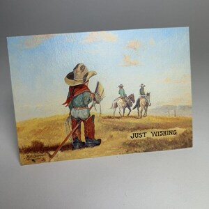 ヴィンテージ ビル・チャペル 1980年 「Just wishing」 ウエスタン トラディション おもちゃの馬 - 中古カード {中古}