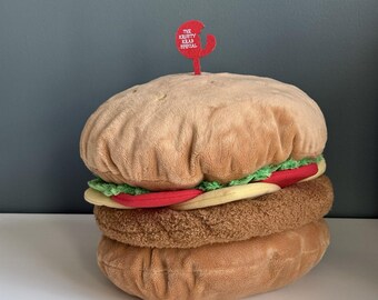 Rare Universal Studios Spongebob Squarepants Burger Crabby Patty Plush Toy T81 {pre-owned}
