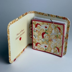 ALBUM di biglietti d'auguri vintage rari CHERISHED TEDDIES con dedica "Buon Natale Beary" {usato}
