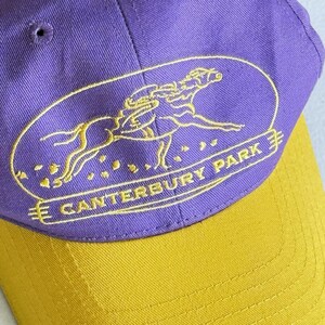 カンタベリーパーク ベースボールハット 刺繍キャップ 競馬場カード クラブT1 {中古}