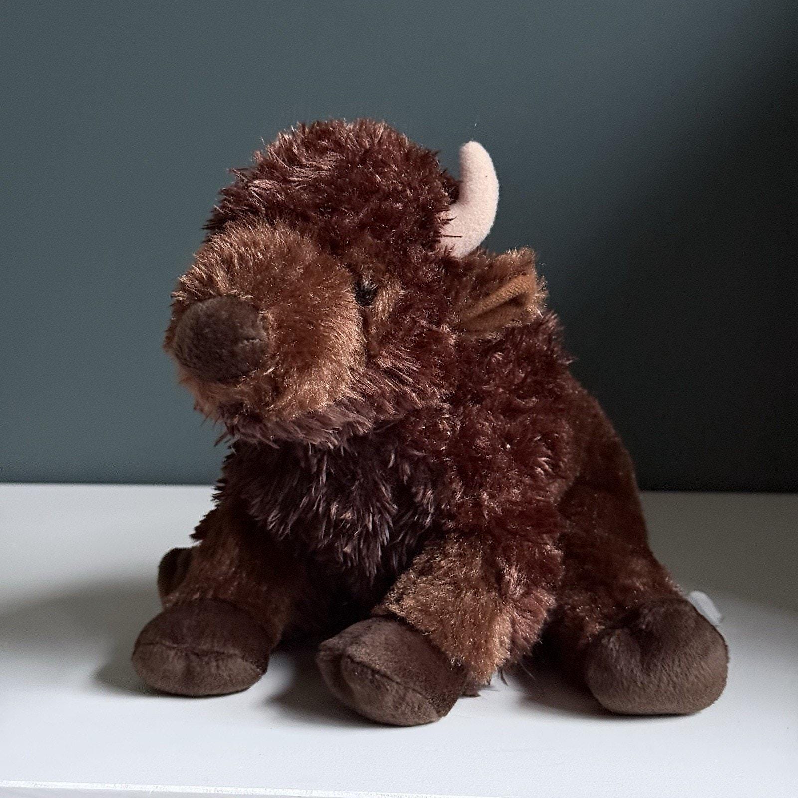 Realistic Buffalo Plush Toy - 12 Inch Soft Stuffed Animal For Kids Collection
