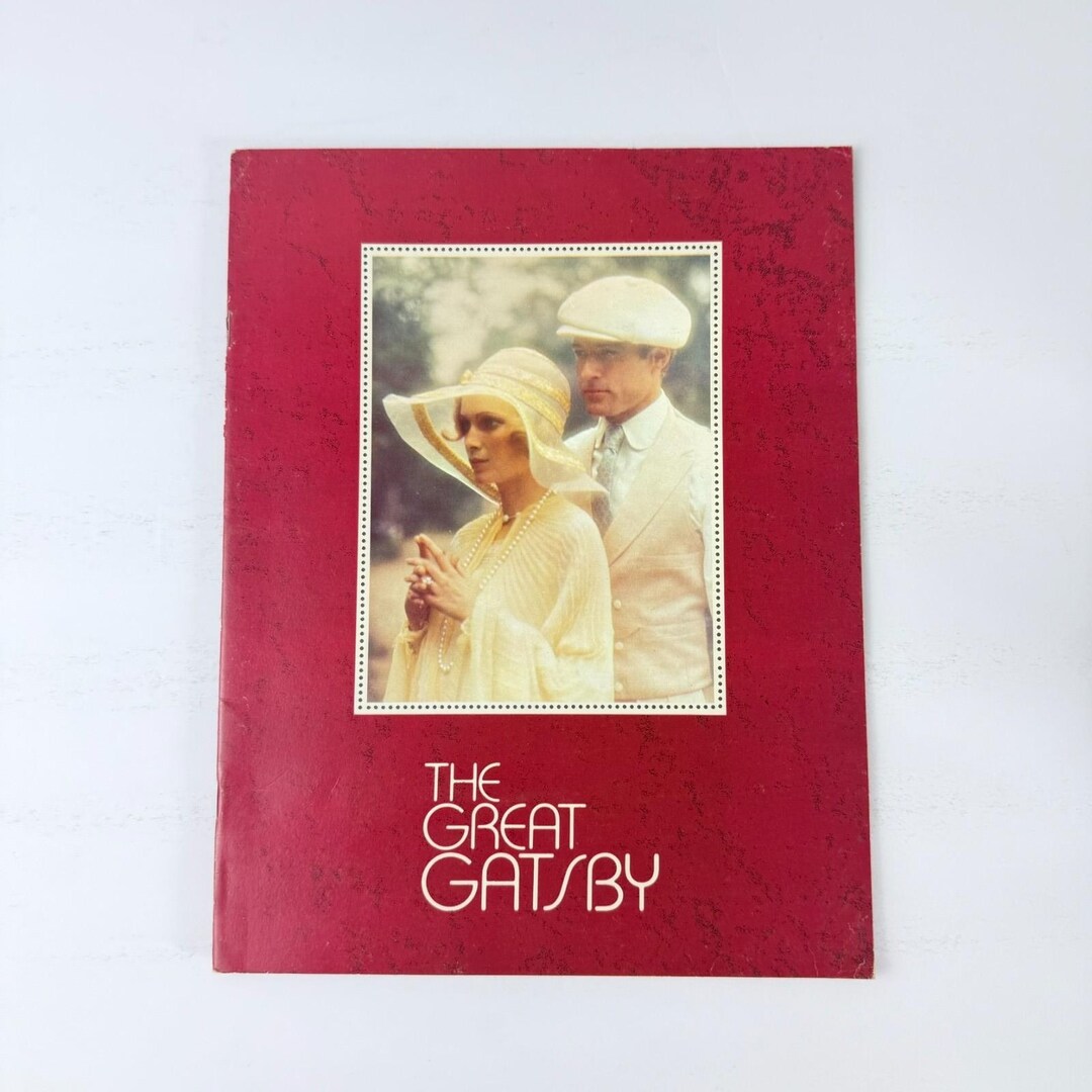 Folleto de película vintage raro: El gran Gatsby de Robert Redford
