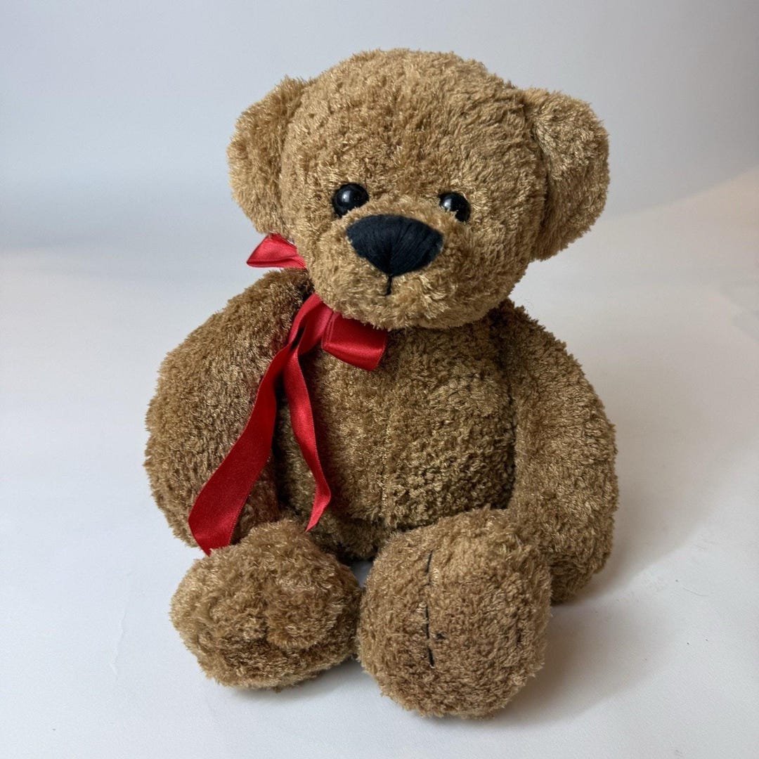 Rare Vintage Floppy Brown Teddy BEAR Stuffed Animal PLUSH TOY Large ...