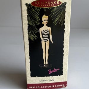 Vintage 1994 Barbie #1 Debut 1959 Keepsake Ornament Movie NEW IN BOX T1 {pre-owned}