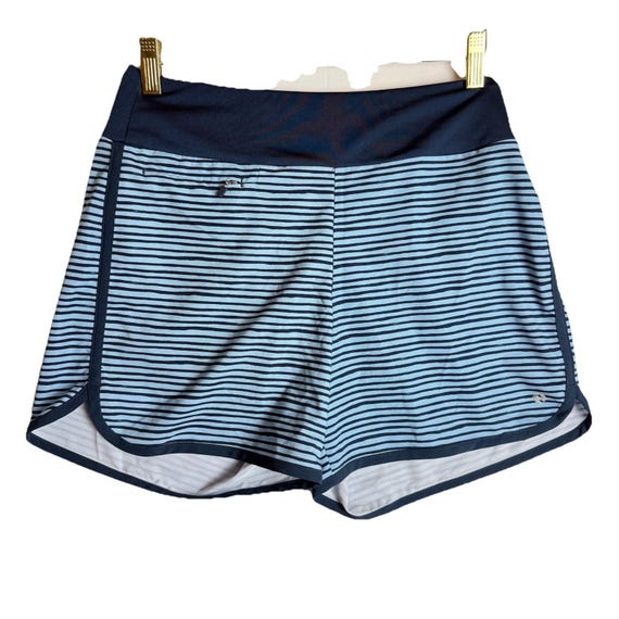 Bañador corto Hang Ten XS de rayas azules para mujer, híbrido, de secado  rápido, con protección solar UPF 50+ (usado)