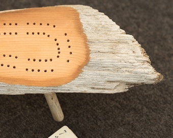 Natural Cribbage Boards - Handcrafted Branch Wood, Driftwood, and Live Edge - OOAK