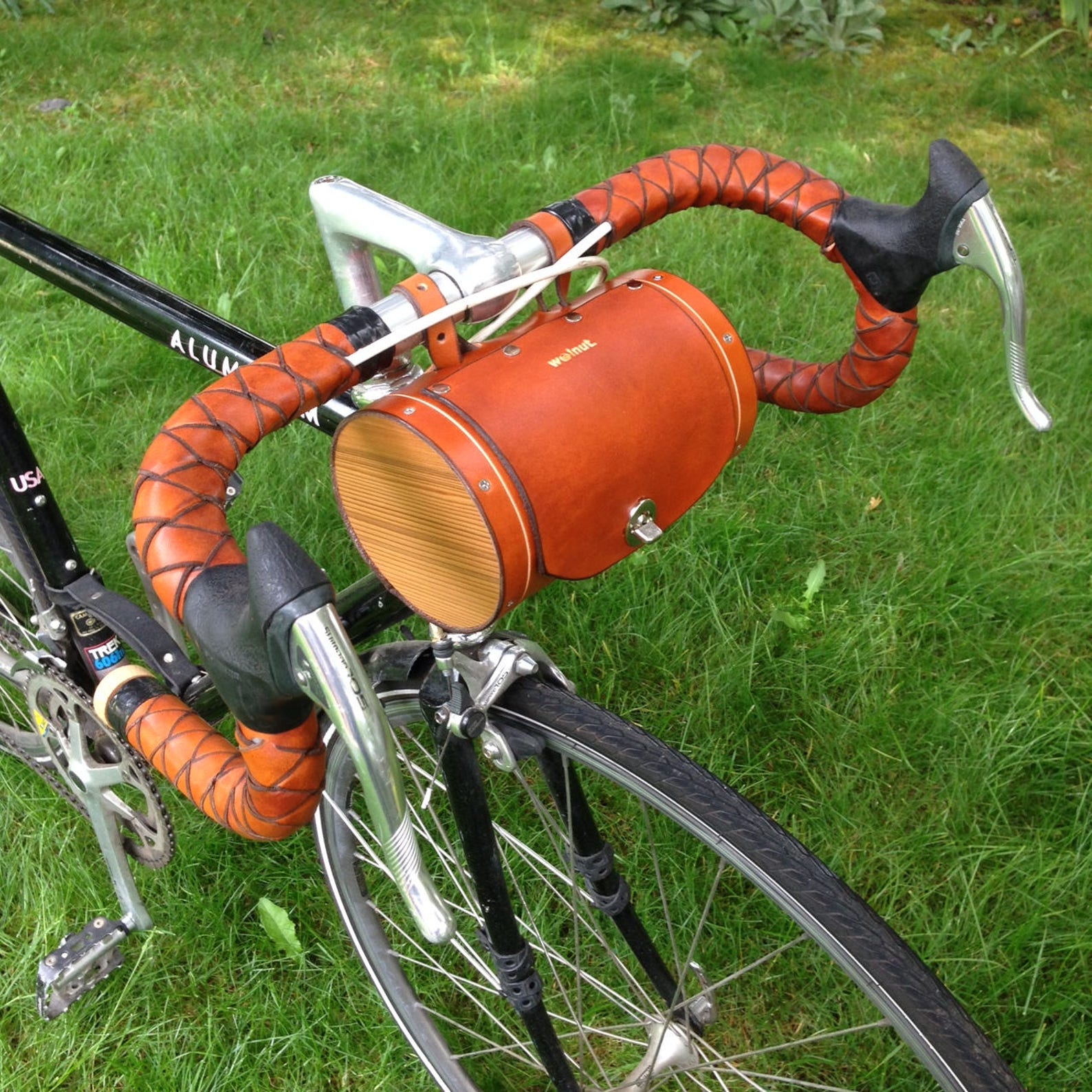 Bicycle Handlebar Bag the Barrel Bag Bicycle Bag Etsy