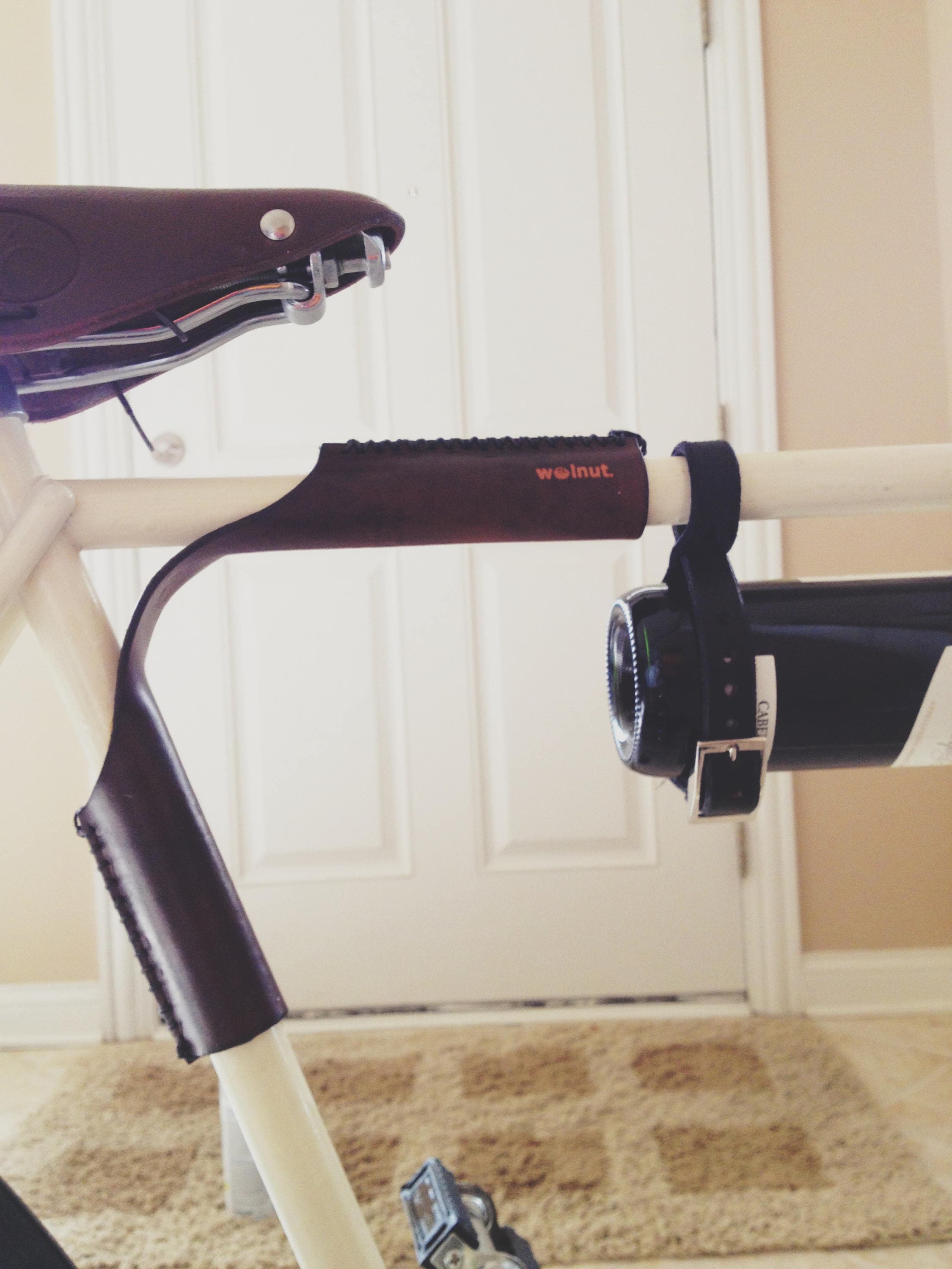 Leather Top Tube Protector and Bicycle Carrier The Etsy Nederland