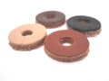 Handcrafted Leather Washers: Upcycled Vegetable-Tanned Leather (4-Pack)