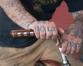 Leather Bicycle Grips - "The Bare Knuckle Grips" - Sew-on City and Mountain Bike Handlebar Wraps