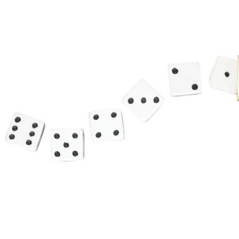 Extra 7mm Dice for Travel Dice Set White