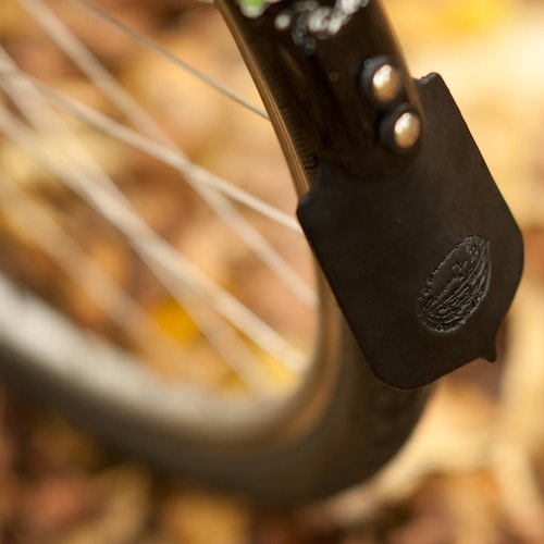Leather Mud Flaps for Bicycle Fenders