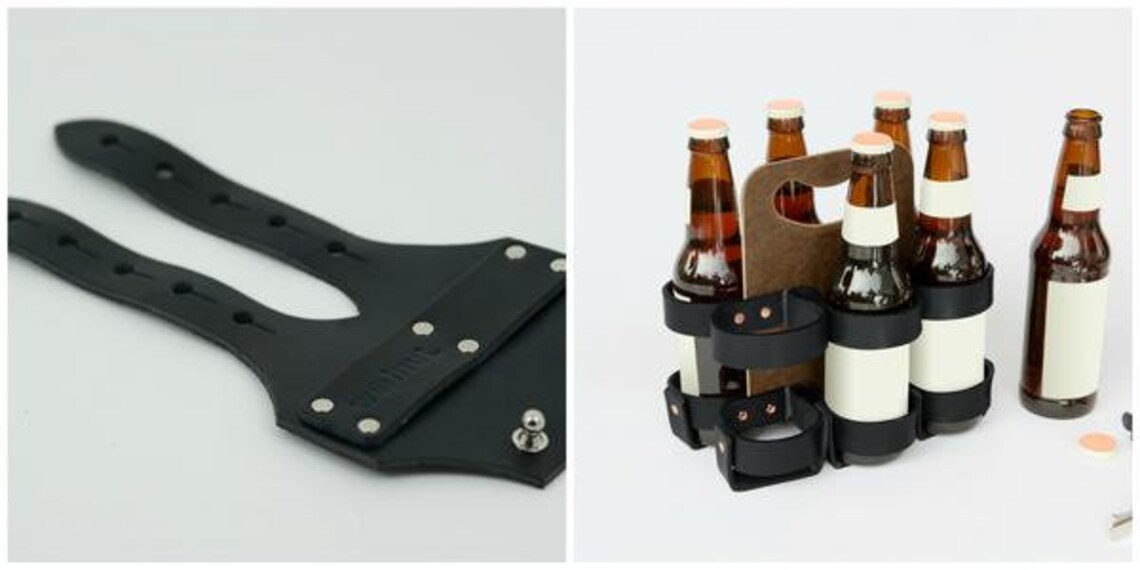 Bike 6Pack Holder Bike Beer Combo Leather Etsy