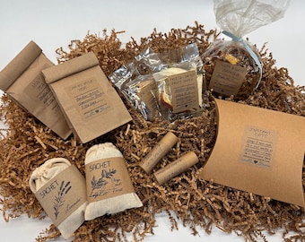 Cesta de regalo sostenible y hecha a mano: Alimentos caseros y cuidado personal