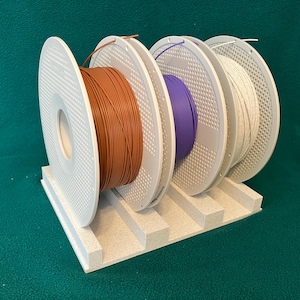 3D-utskrivbar trådspolhållare – Rymmer 3 spolar – STL digital nedladdning