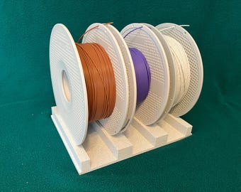 Portacarretes de filamento imprimible en 3D (capacidad para 3 carretes) - Descarga digital STL