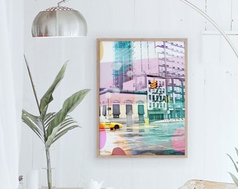 Colorful NYC Street Photography // Large Scale Wall Art Prints // New York City Street Photography // Lower East Side New York