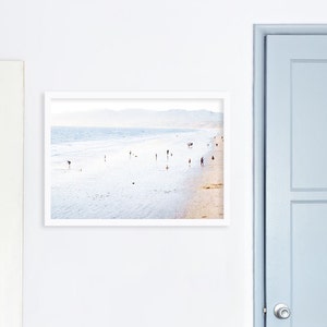 Santa Monica Photography Beach Print // Pastel Beach Decor Los Angeles Print // Beach Photography // Los Angeles - Santa Monica Beach