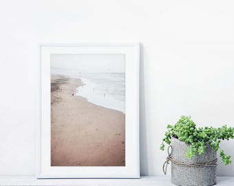 Ocean Beach San Francisco // Beach Photography // Ocean Seaside Photography // Living Room Art // Beige Natural Color // "Ocean Beach SF"