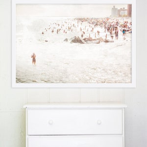 Estampa Minimalista de Praia // Cores Neutras Fotografia de Praia // Estampas Grandes de Praia // Fotografia Grande de Praia // Sala de Estar // &quot;Sereia&quot;