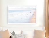 Large Beach Photography // Santa Monica Beach Print // California Print // Santa Monica Ocean Beach - Los Angeles Large Beach Print