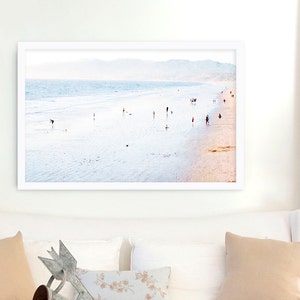 Large Beach Photography // Santa Monica Beach Print // California Print // Santa Monica Ocean Beach - Los Angeles Large Beach Print