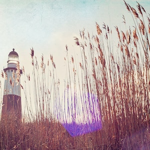 Landscape Photography // Montauk Lighthouse Long Island // Beach Grass Photography // Lighthouse Print Nautical Decor  &quot;Montauk Light&quot;