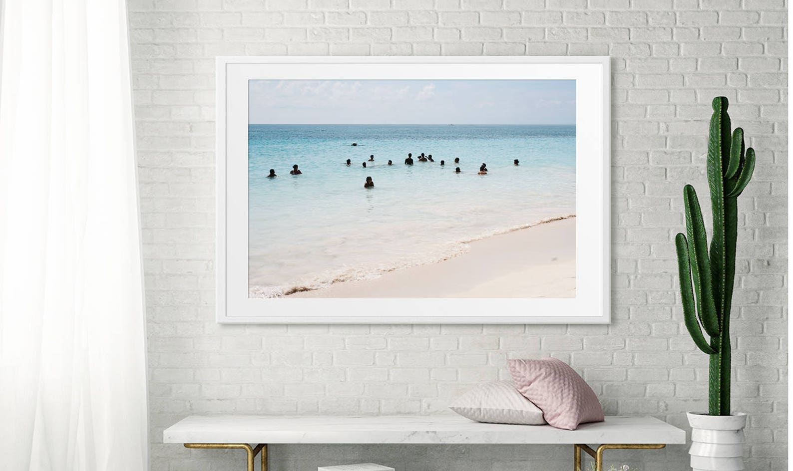 Contemporary Art Beach Wall Art // Large Beach Photography // Etsy